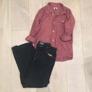 Old Navy Set of Button-Up Shirt & Jeans for Boys